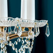 Candelabru clasic cristal alama Aur 24k 10xE14/40W, Maria Theresia-A LU 2211/10 MT Gold Orion